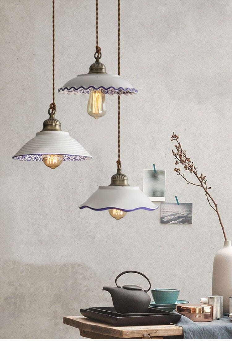 Traditional European Glass Pendant Lamp - OutfitLondon