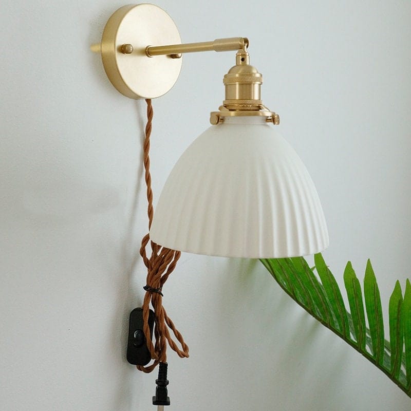 Decorative Patterned Wall Light with Shade
