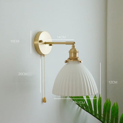 Decorative Patterned Wall Light with Shade