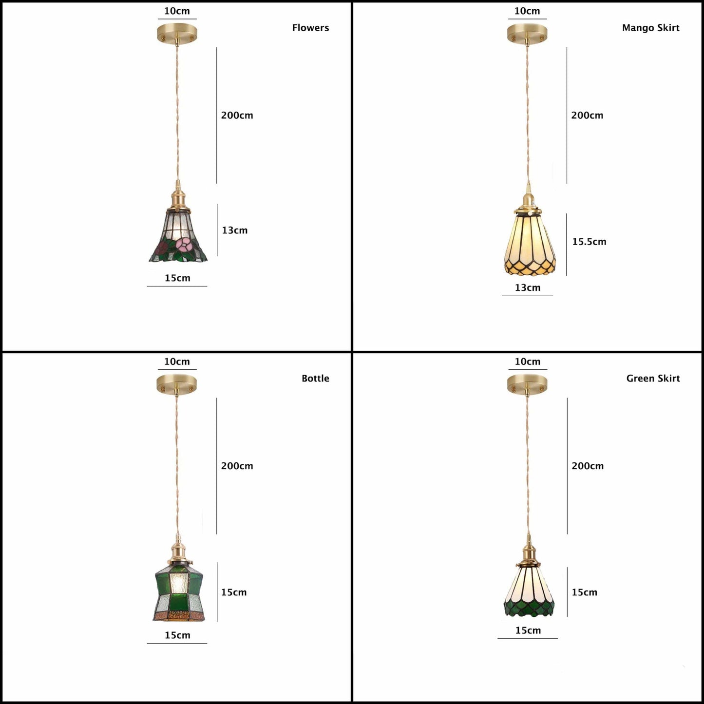 Beautiful Bright Glass Hanging Light