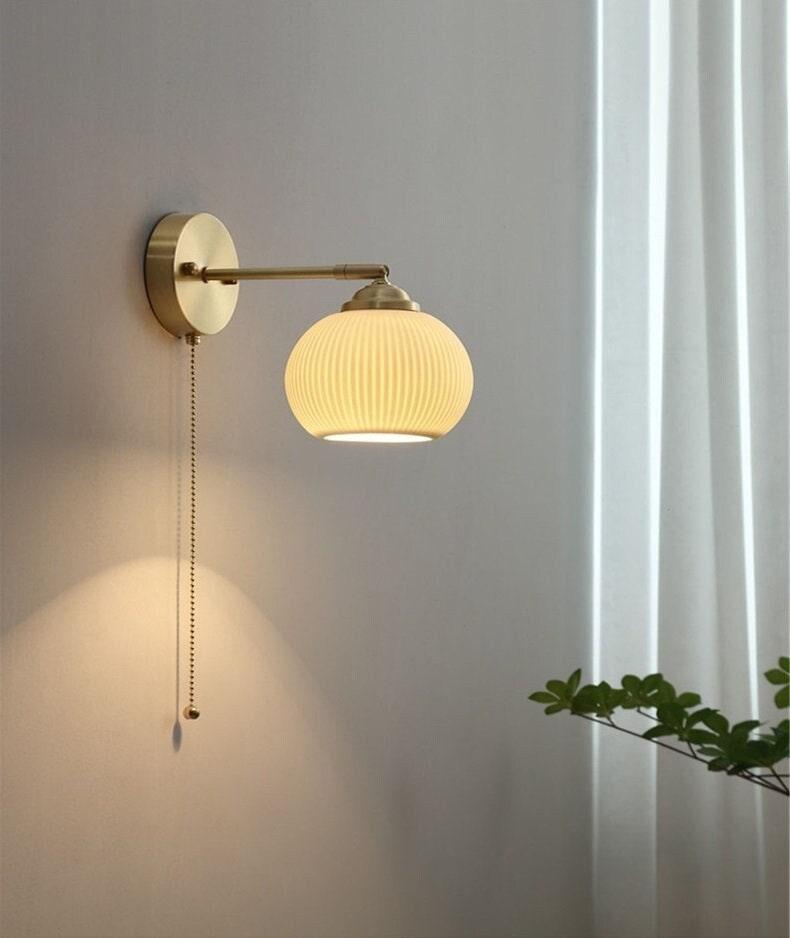 Simple White Porcelain Wall Light