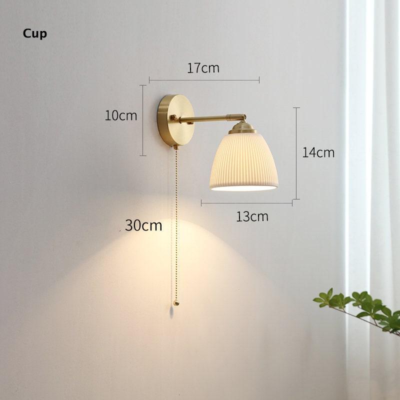 Simple White Porcelain Wall Light