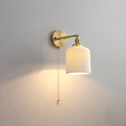 Simple White Porcelain Wall Light