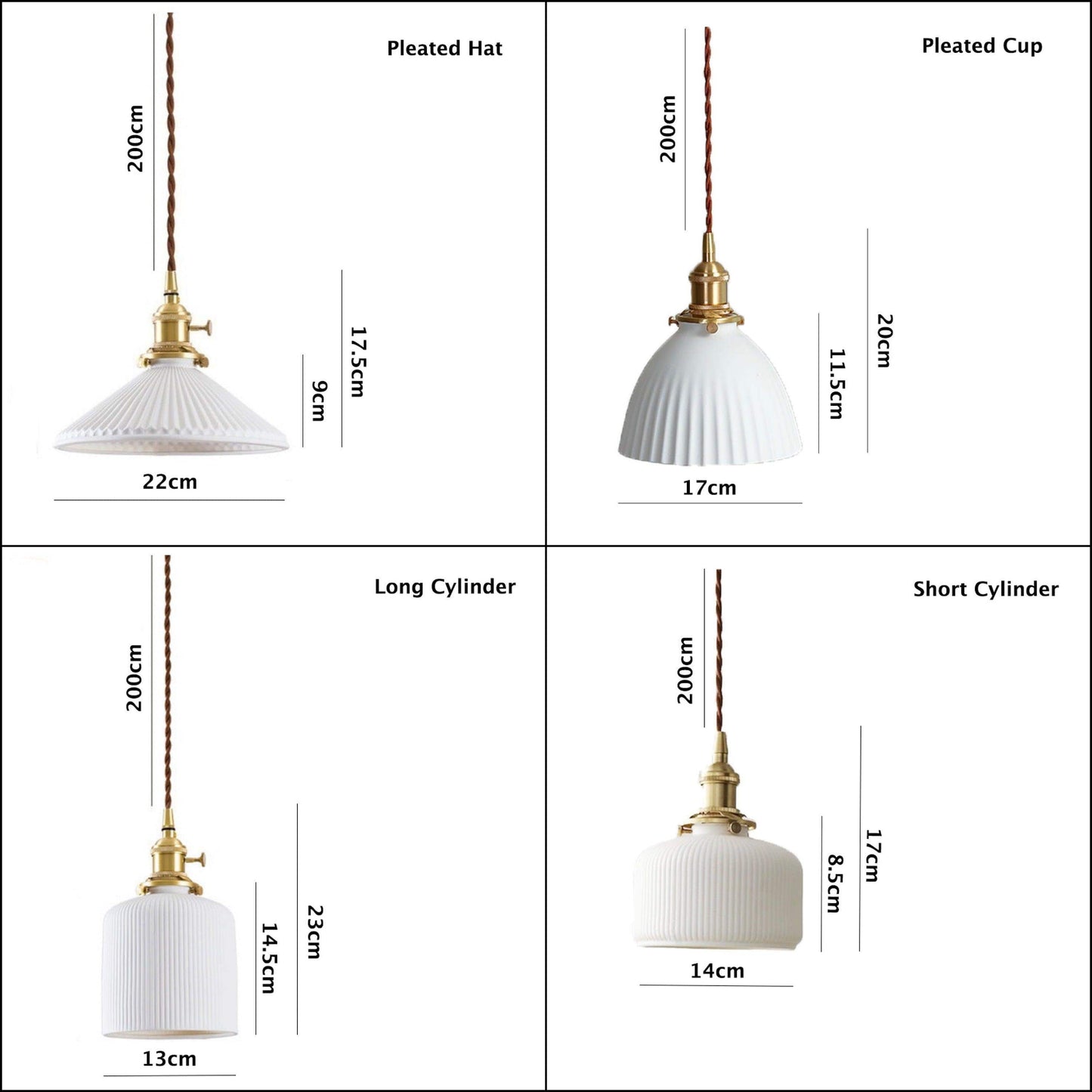 Oriental Style Ceramic Hanging Light