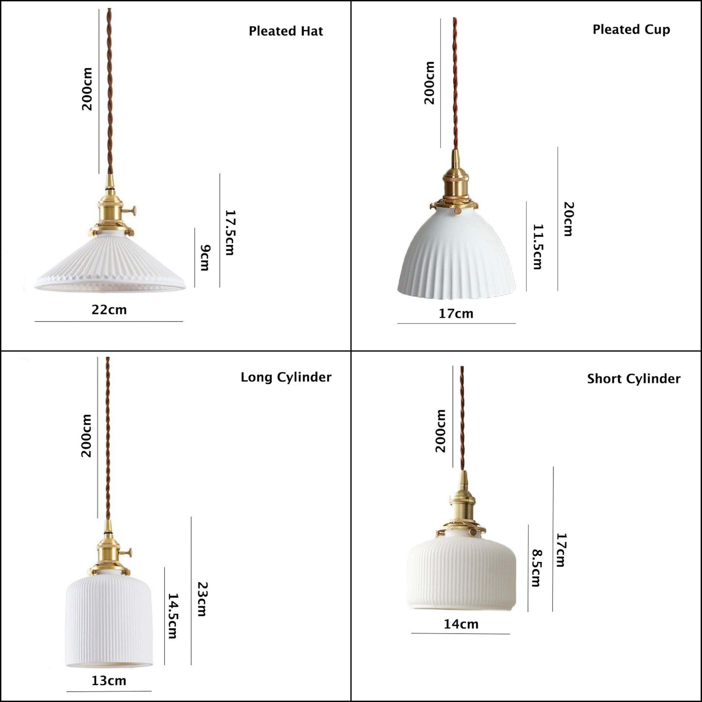 Simple Asian Style LED Hanging Light