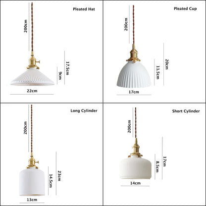 Simple Asian Style LED Hanging Light
