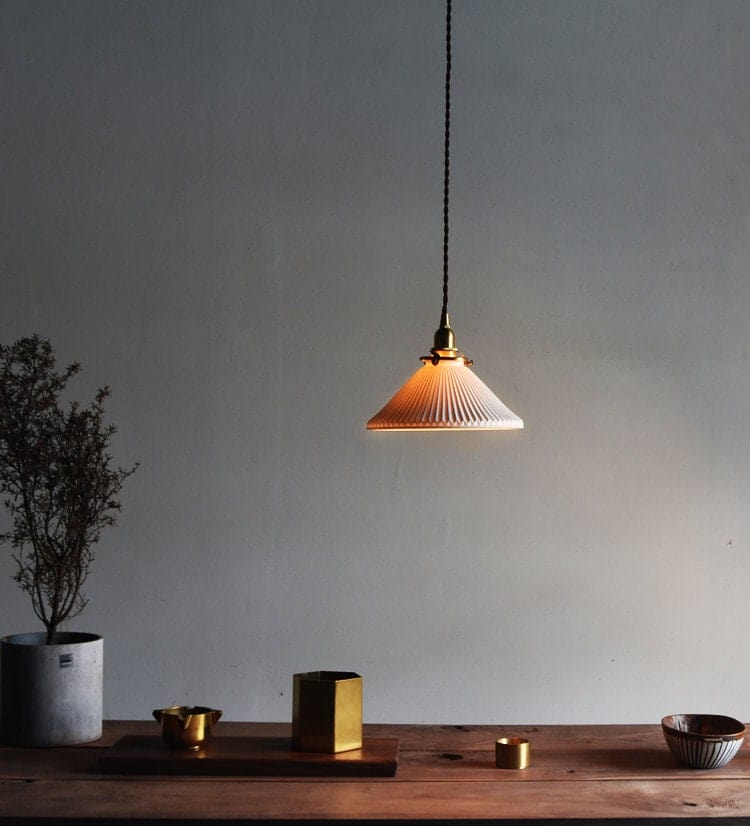 Oriental Design Ceramic Pendant Lamp
