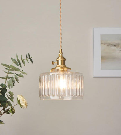 Small Elegant LED Glass Pendant Lamp