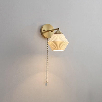 Simple White Porcelain Wall Light