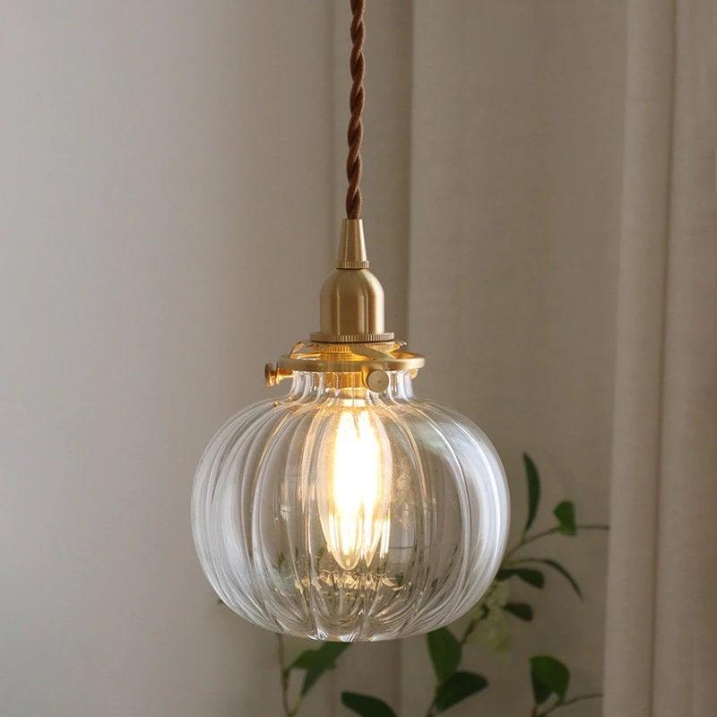 Classic Round Glass Pendant Light Fixture