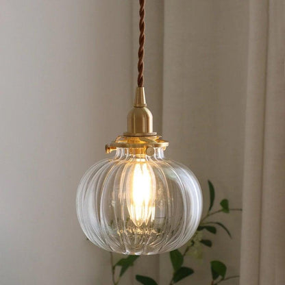 Classic Round Glass Pendant Light Fixture