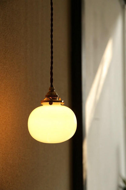 Classic Round Glass Pendant Light Fixture