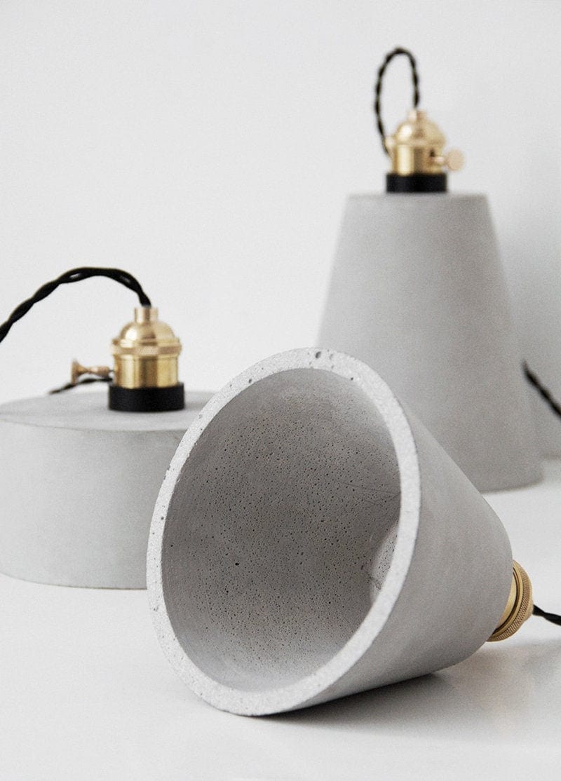 Modern Concrete Hanging Light with LED