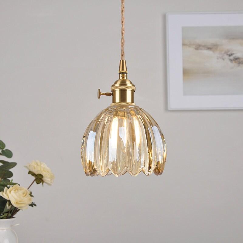 Mini Crystal Floral Hanging Light with LED