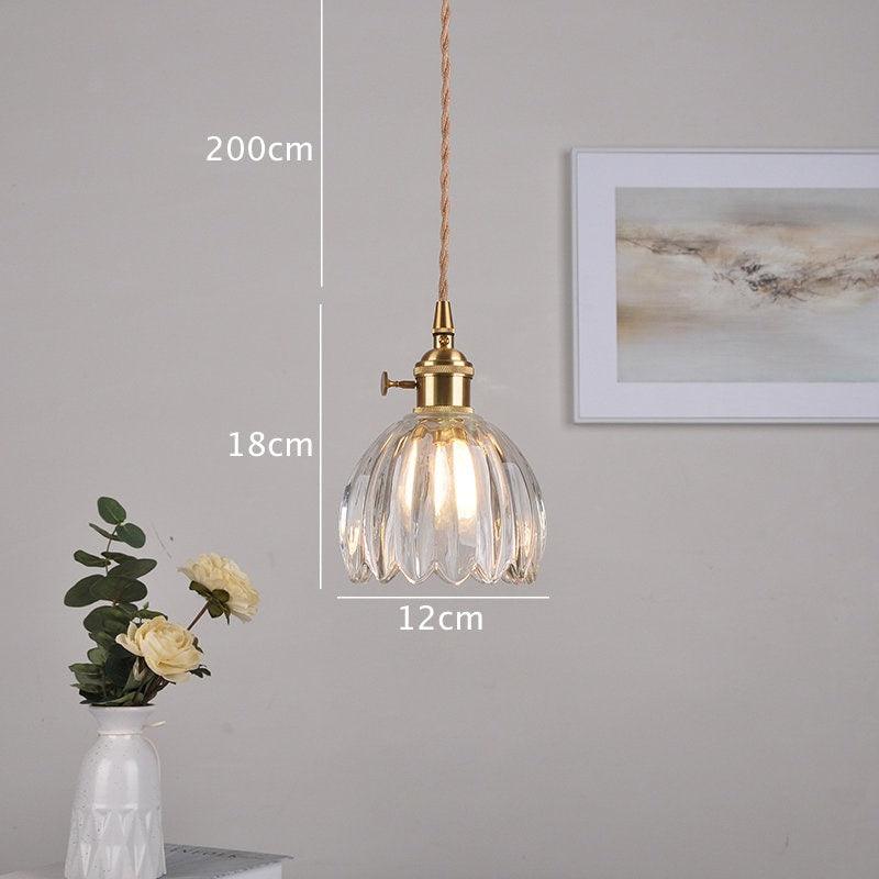 Mini Crystal Floral Hanging Light with LED