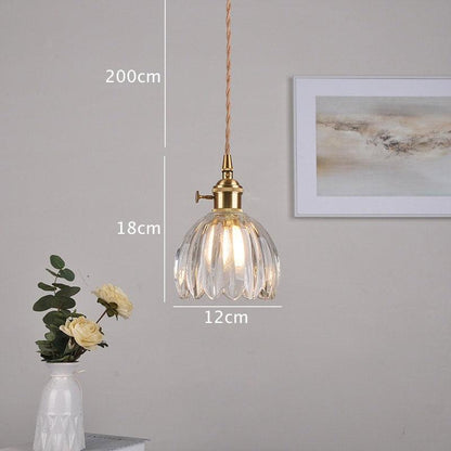 Mini Crystal Floral Hanging Light with LED