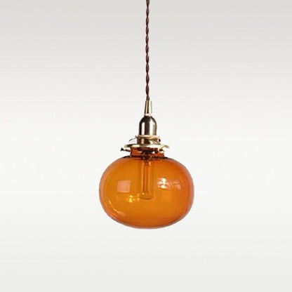 Classic Round Glass Pendant Light Fixture