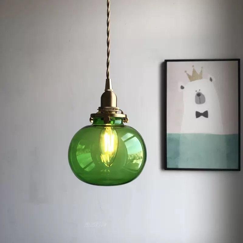 Classic Round Glass Pendant Light Fixture - OutfitLondon