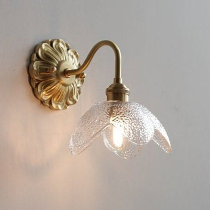 Luxury Metal Glass Wall Lamp Fixture