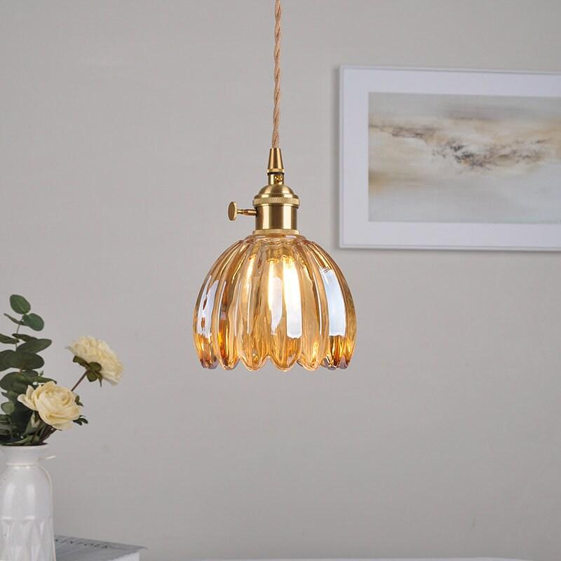 Mini Crystal Floral Hanging Light with LED