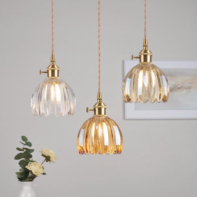 Mini Crystal Floral Hanging Light with LED - OutfitLondon