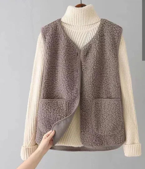 Soft Womens Sleeveless Fleece Vest