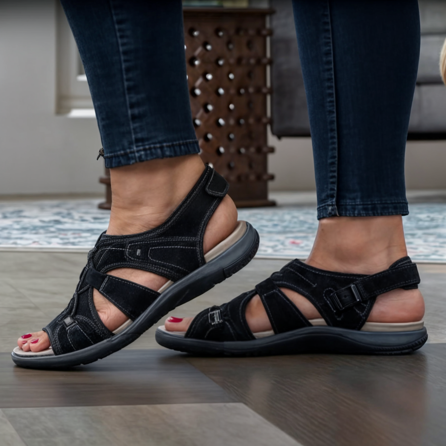Comfortable Walking Sandals for Women - Lightweight & Adjustable