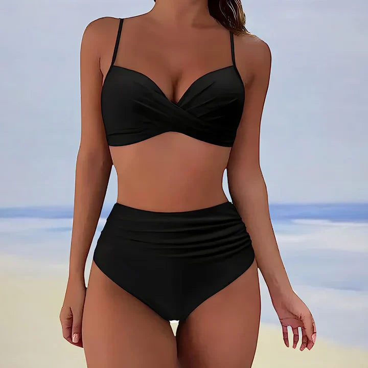 Women's Striped Beach Swimwear Set