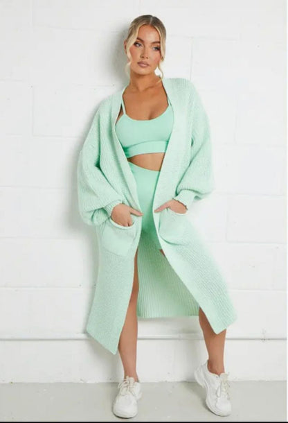 Soft Oversized Cable Knit Cardigan for Women