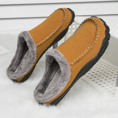 Warm Faux Fur Lined Men's Slippers