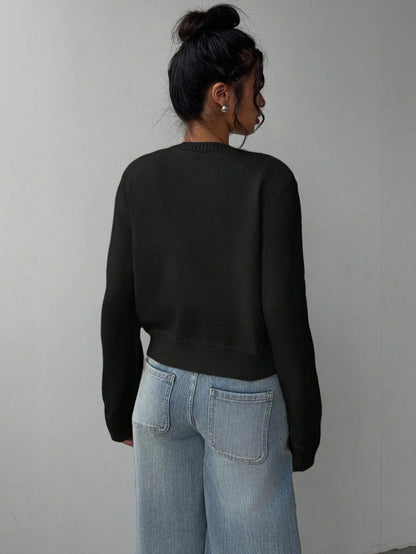 Cozy Fit Women's Knitted Cardigan Spring Sweater