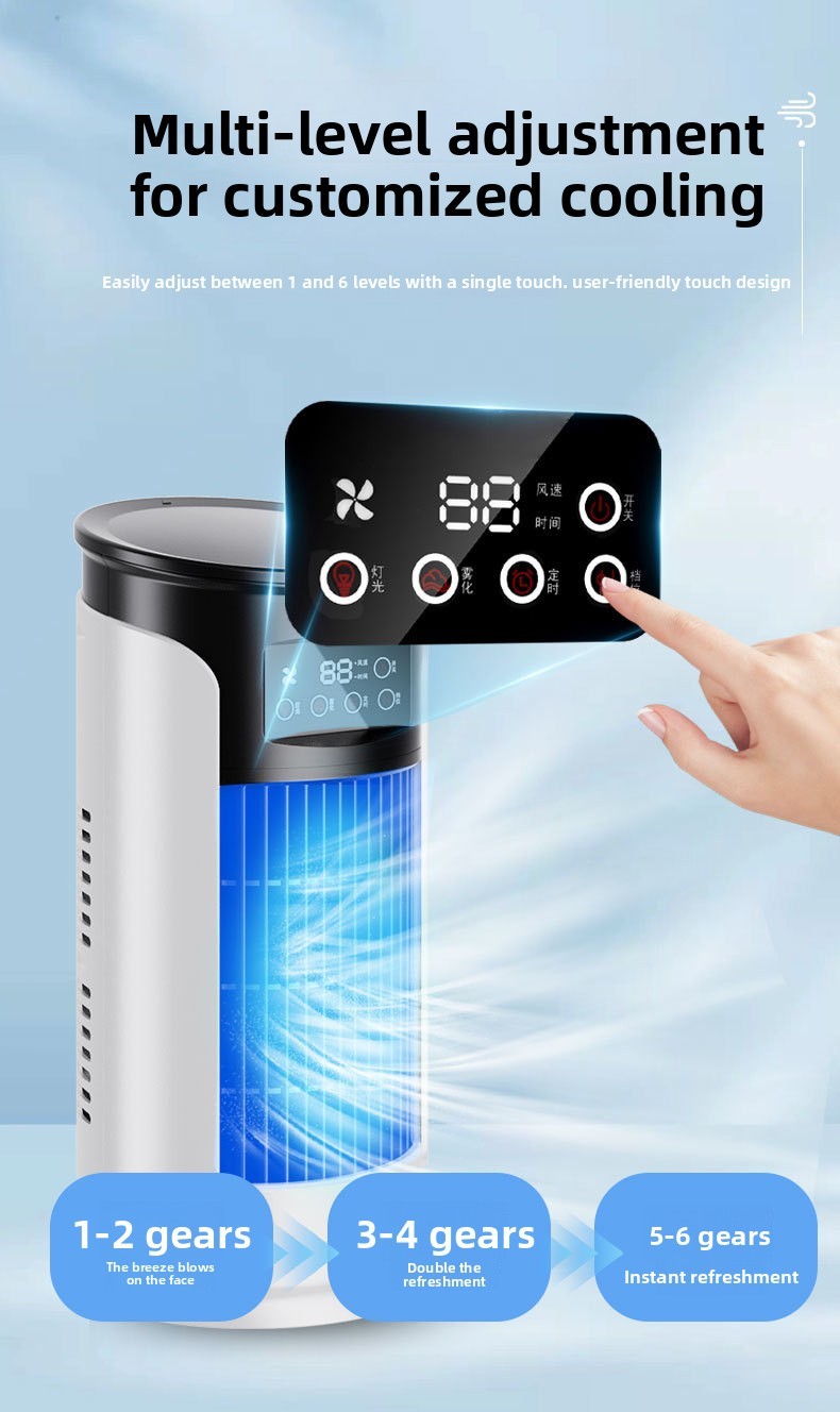 4-in-1 Portable Desktop Cooling Fan with Mist Function