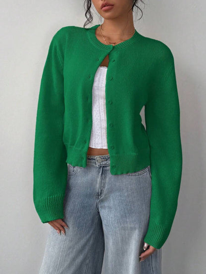 Cozy Fit Women's Knitted Cardigan Spring Sweater