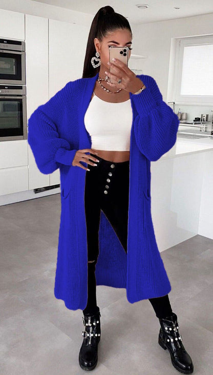 Soft Oversized Cable Knit Cardigan for Women
