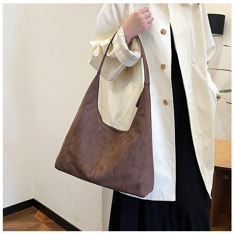 Vintage Style Matte Shopping Bag