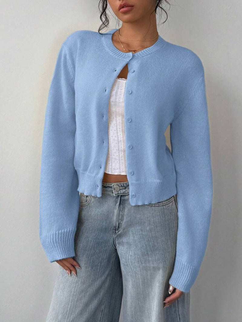 Cozy Fit Women's Knitted Cardigan Spring Sweater