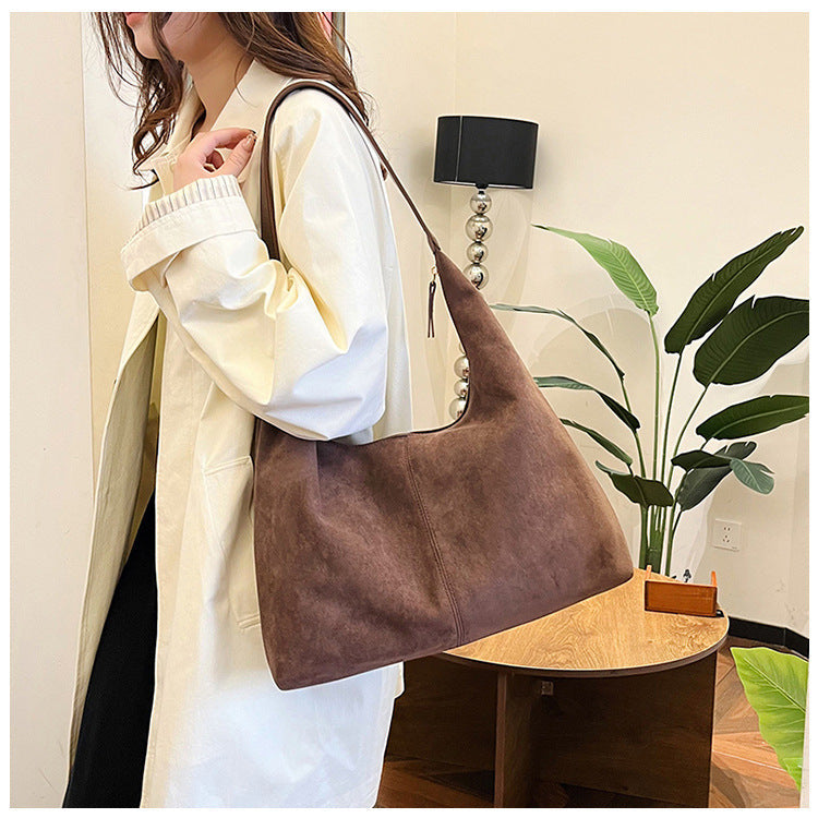 Vintage Style Matte Shopping Bag