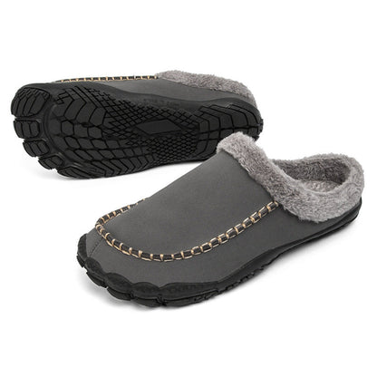 Warm Faux Fur Lined Men's Slippers
