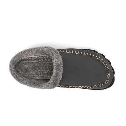 Warm Faux Fur Lined Men's Slippers
