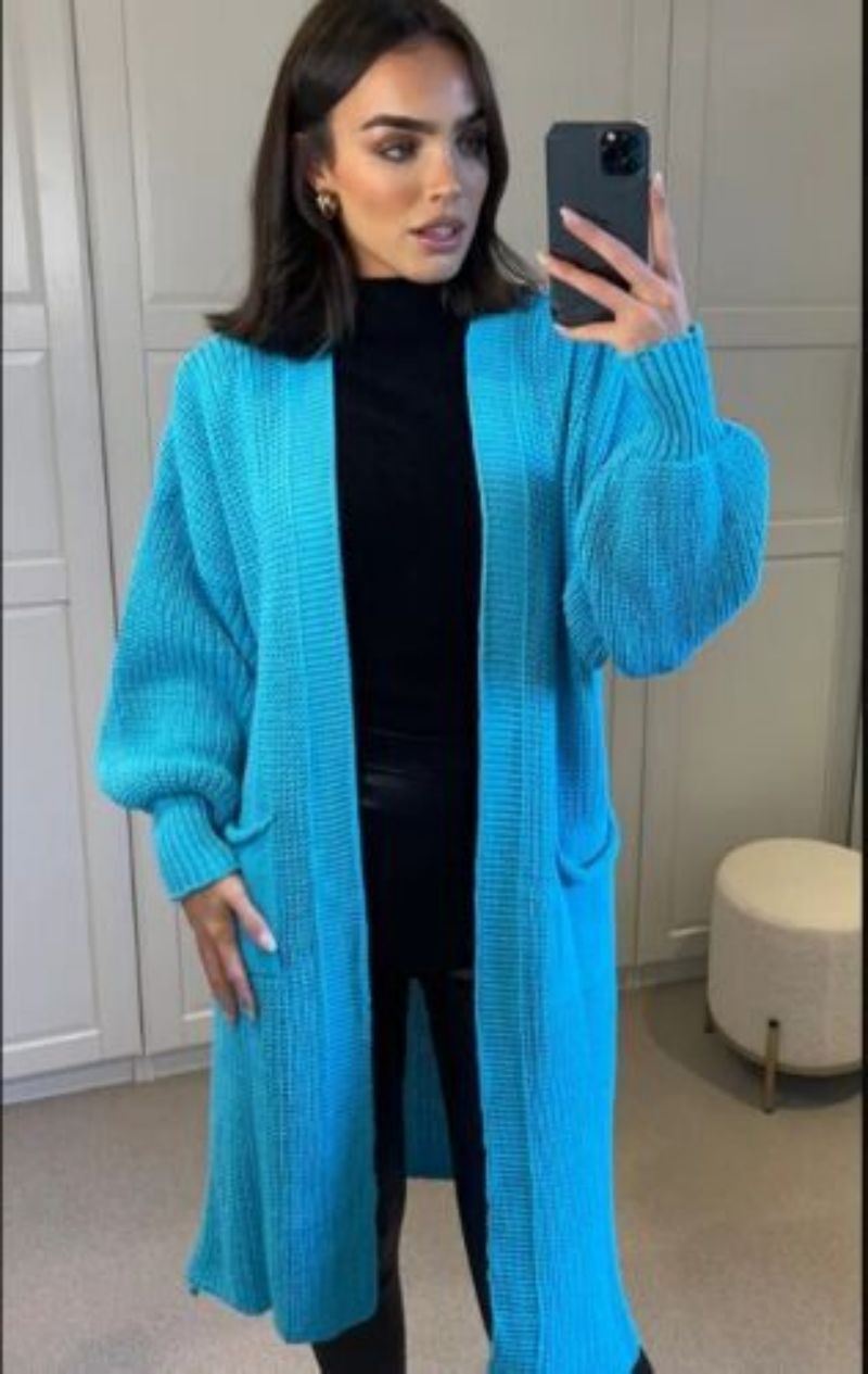 Soft Oversized Cable Knit Cardigan for Women