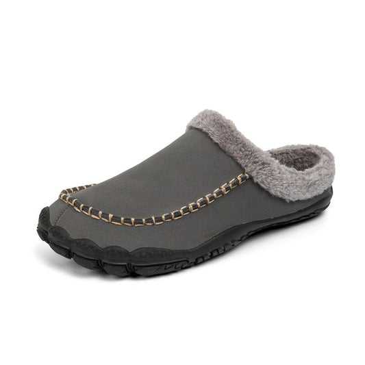 Warm Faux Fur Lined Men's Slippers - OutfitLondon