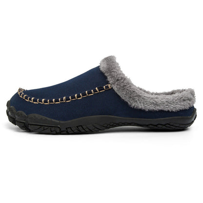 Warm Faux Fur Lined Men's Slippers