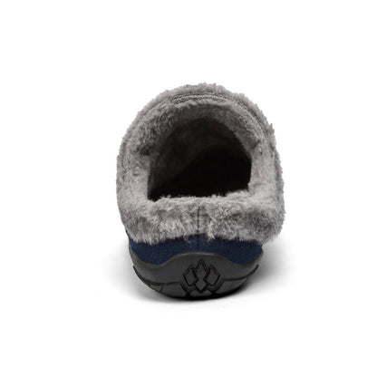 Warm Faux Fur Lined Men's Slippers