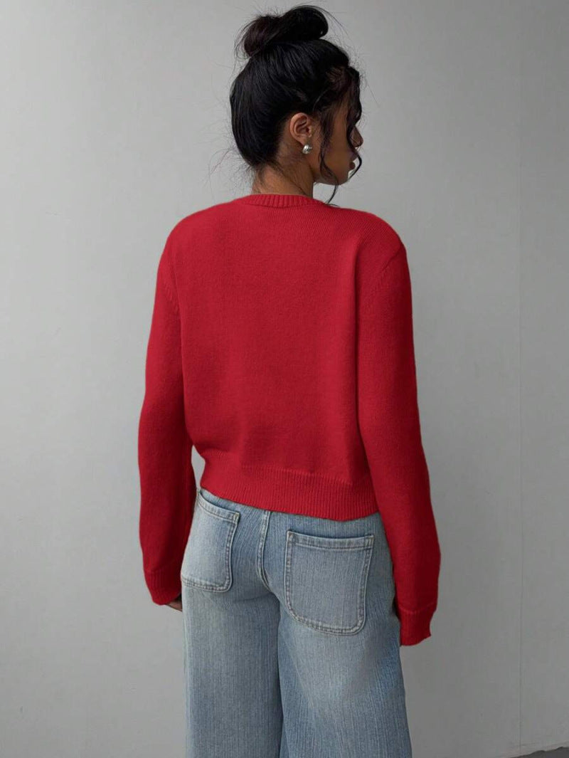 Cozy Fit Women's Knitted Cardigan Spring Sweater