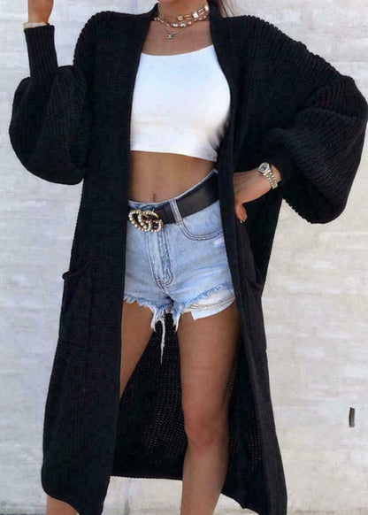 Soft Oversized Cable Knit Cardigan for Women