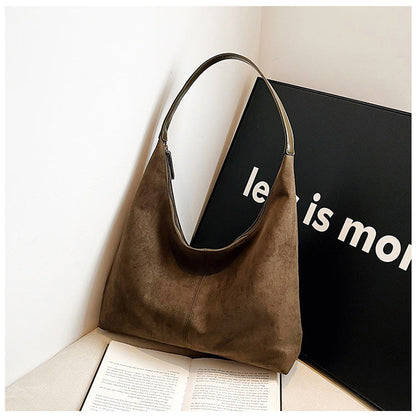 Vintage Style Matte Shopping Bag - OutfitLondon