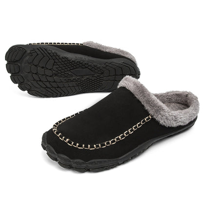 Warm Faux Fur Lined Men's Slippers