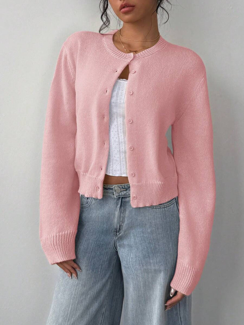 Cozy Fit Women's Knitted Cardigan Spring Sweater - OutfitLondon