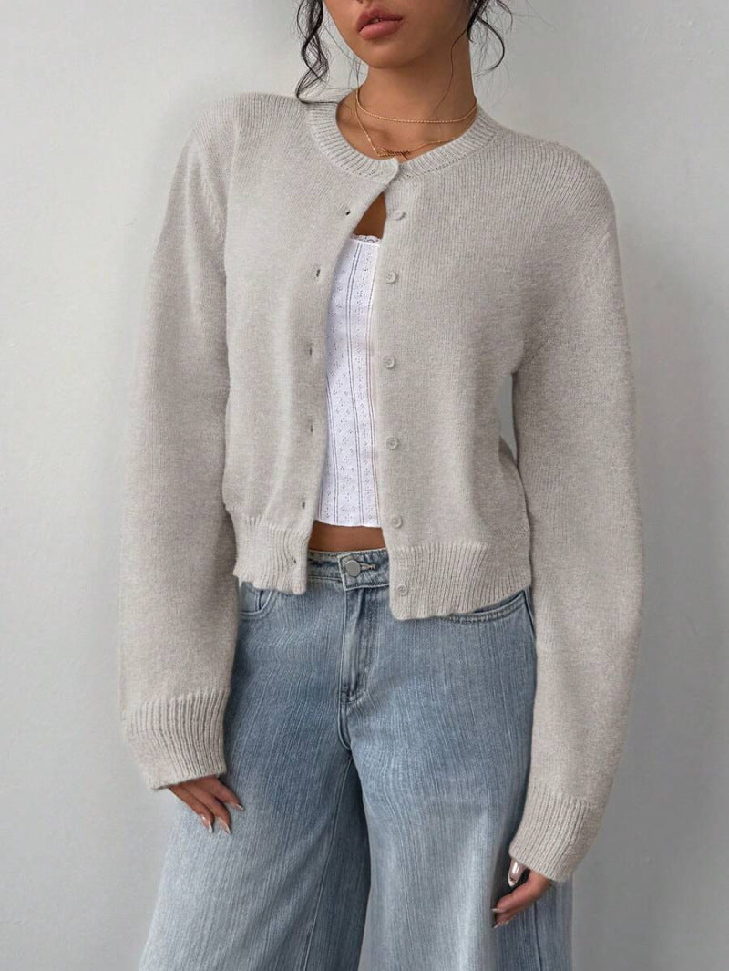 Cozy Fit Women's Knitted Cardigan Spring Sweater