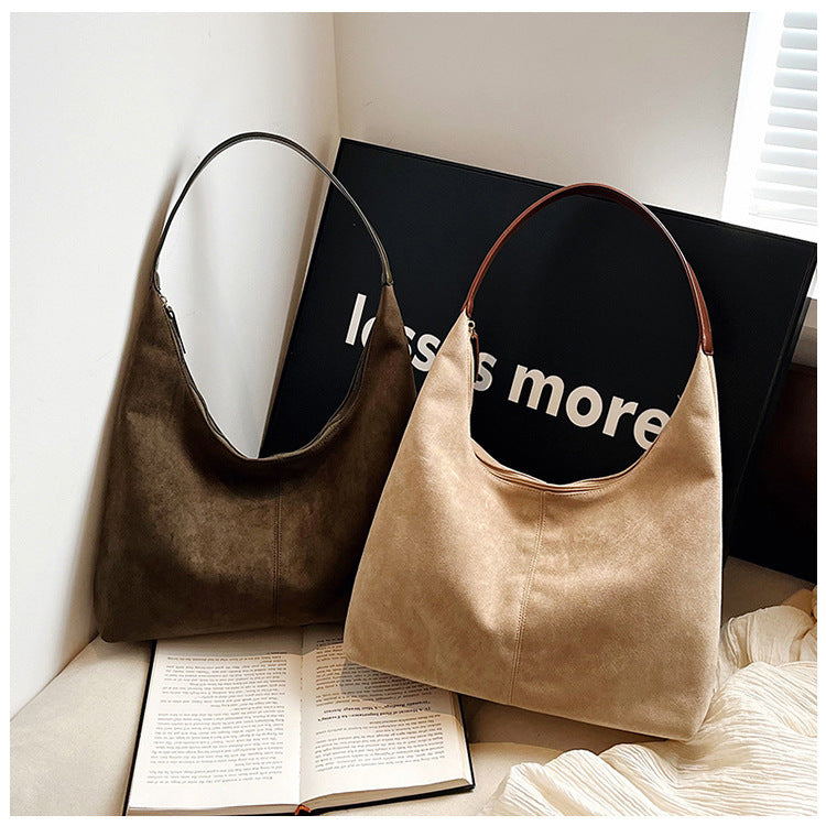 Vintage Style Matte Shopping Bag
